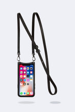 Load image into Gallery viewer, Emma Pebble Leather Crossbody Bandolier - Black/Pewter