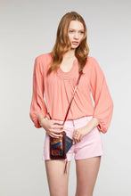 Load image into Gallery viewer, Emma Metallic Leather Strap Only - Red/Gold