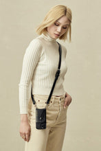 Load image into Gallery viewer, Harper Side Slot Crossbody Bandolier - Black/Silver