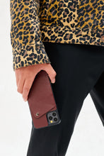 Load image into Gallery viewer, Alex Pebble Leather Wallet Case (no D-rings) - Wine/Pewter