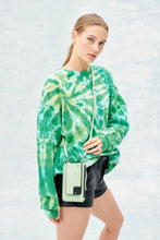 Load image into Gallery viewer, Mini-Round Stud Zip Pouch - Mist Green/Silver