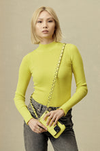 Load image into Gallery viewer, Expanded Zip Pouch - Bright Yellow/Silver