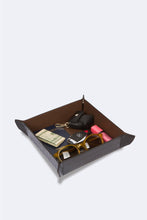 Load image into Gallery viewer, Valet Catch-All Tray - Black Croc/Brown