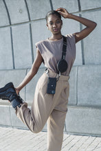 Load image into Gallery viewer, Bowie Adjustable Crossbody Strap - Black/Silver