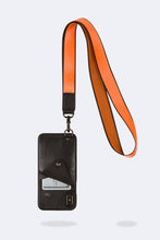 Load image into Gallery viewer, Ryder Wallet Lanyard - Orange/ Pewter