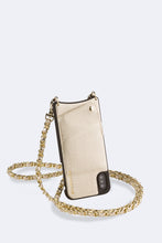 Load image into Gallery viewer, Lucy Pebble Leather Crossbody Bandolier - Gold/Gold