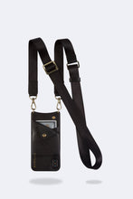 Load image into Gallery viewer, Bobby Nylon Adjustable Crossbody Strap - Black/Gold