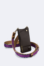 Load image into Gallery viewer, Reese Leopard Strap - Blue and Red/Gold