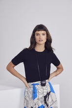 Load image into Gallery viewer, Mason AirPod Pouch - Black Croc/Gold