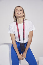 Load image into Gallery viewer, The Bandolier Logo Strap - Cherry/Silver
