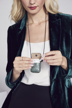 Load image into Gallery viewer, Riley AirPod Pouch - Green Croc/Pewter