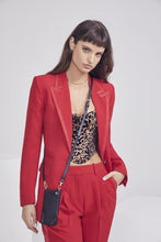 Load image into Gallery viewer, Emma Vegan Leather Crossbody Bandolier - Black/Gold