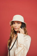 Load image into Gallery viewer, Nicole Pebble Leather Crossbody Bandolier - Black/Gold