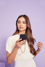 Load image into Gallery viewer, Pebble Leather Link Chain Bandolet - Black/Gold