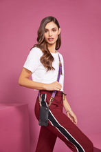 Load image into Gallery viewer, Reese Leopard Strap - Blue and Red/Gold