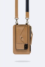 Load image into Gallery viewer, Olivia Classic Zip Pouch - Tan/Gold