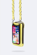 Load image into Gallery viewer, Expanded Zip Pouch - Bright Yellow/Silver