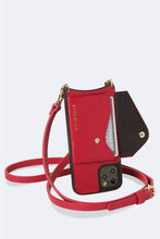 Load image into Gallery viewer, Donna Side Slot Crossbody Bandolier - Red/Gold