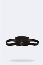 Load image into Gallery viewer, Kate Pebble Leather Belt Bag - Black/Silver