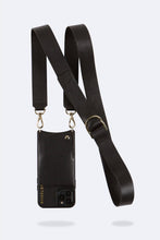 Load image into Gallery viewer, Olivia Adjustable Pebble Leather Strap - Black/Gold