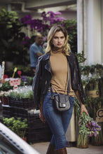 Load image into Gallery viewer, The Shay Bandolier Bag - Black/Gold
