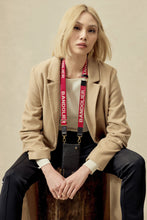 Load image into Gallery viewer, Bobby Bandolier Logo Strap - Cherry/Gold
