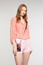 Load image into Gallery viewer, Emma Metallic Leather Strap Only - Red/Gold
