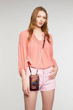 Load image into Gallery viewer, Emma Metallic Leather Strap Only - Red/Gold
