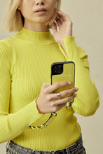 Load image into Gallery viewer, Zoey Braided Bandolier - Bright Yellow/Silver
