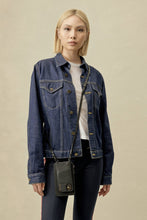 Load image into Gallery viewer, Classic Pebble Leather Zip Pouch - Black/Pewter
