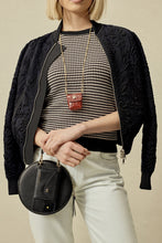 Load image into Gallery viewer, Riley AirPod Pouch - Crimson Croc/Gold
