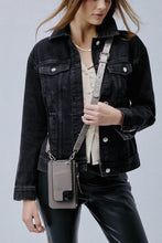 Load image into Gallery viewer, Classic Pebble Leather Zip Pouch - Grey/Silver
