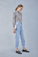 Load image into Gallery viewer, Hailey Side Slot Leather Crossbody Bandolier - Primrose/Silver
