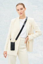 Load image into Gallery viewer, Olivia Adjustable Pebble Leather Strap - Black/Gold
