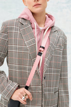 Load image into Gallery viewer, Bobby Nylon Adjustable Crossbody Strap - Pink/Gold
