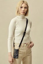 Load image into Gallery viewer, Harper Side Slot Crossbody Bandolier - Black/Silver
