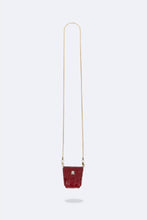 Load image into Gallery viewer, Riley AirPod Pouch - Crimson Croc/Gold
