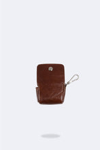 Load image into Gallery viewer, Avery Airpod Clip-On Pouch - Dark Brown/Silver
