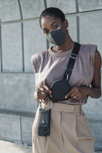 Load image into Gallery viewer, Bowie Adjustable Crossbody Strap - Black/Silver
