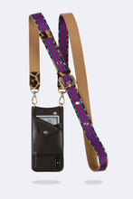 Load image into Gallery viewer, Reese Leopard Strap - Blue and Red/Gold
