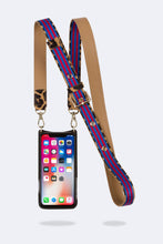 Load image into Gallery viewer, Reese Leopard Strap - Blue and Red/Gold
