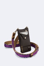 Load image into Gallery viewer, Reese Leopard Strap - Blue and Red/Gold
