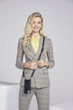 Load image into Gallery viewer, Hailey Side Slot Leather Crossbody Bandolier - Black/Gold
