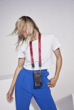 Load image into Gallery viewer, The Bandolier Logo Strap - Cherry/Silver
