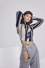 Load image into Gallery viewer, Bella Smooth Leather Classic Zip Pouch - Tan/Silver
