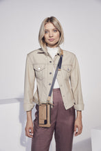 Load image into Gallery viewer, Olivia Expanded Zip Pouch - Tan/Gold
