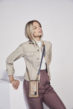 Load image into Gallery viewer, Olivia Expanded Zip Pouch - Tan/Gold
