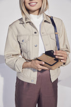 Load image into Gallery viewer, Olivia Expanded Zip Pouch - Tan/Gold
