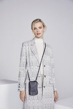 Load image into Gallery viewer, Medium Pebble Leather Expanded Zip Pouch - Black/Pewter
