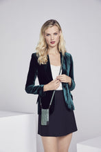 Load image into Gallery viewer, Emma Embossed Leather Crossbody Bandolier - Green Croc/Pewter
